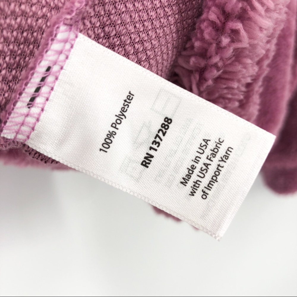 Year Of Ours Sherpa Teddy Vail Crop Desert Pink Quarter Zip Sweater Small - Picture 9 of 9